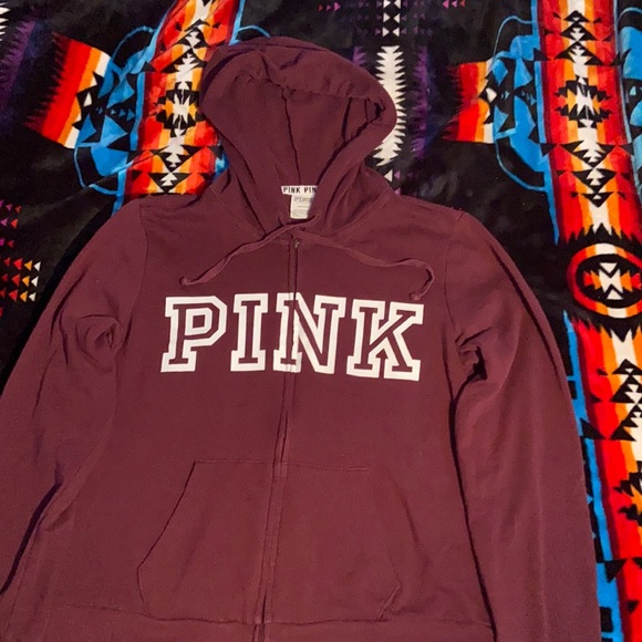 Pink zip up hoodie size: Large - Picture 1 of 1